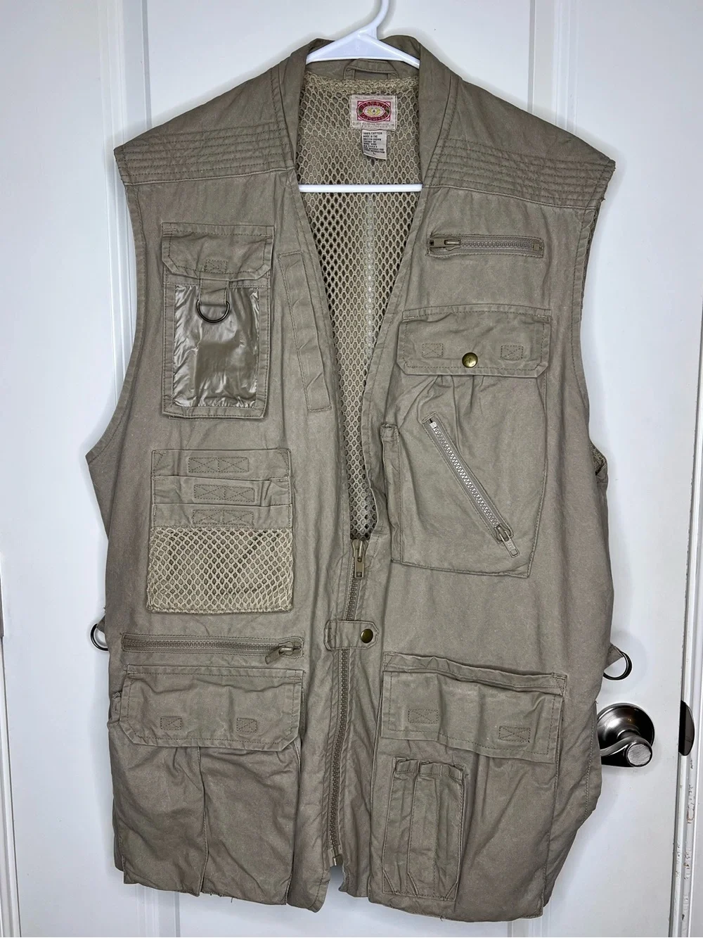 Vintage Banana Republic Safari Utility Vest Men’s Large Multi Pocket Fishing